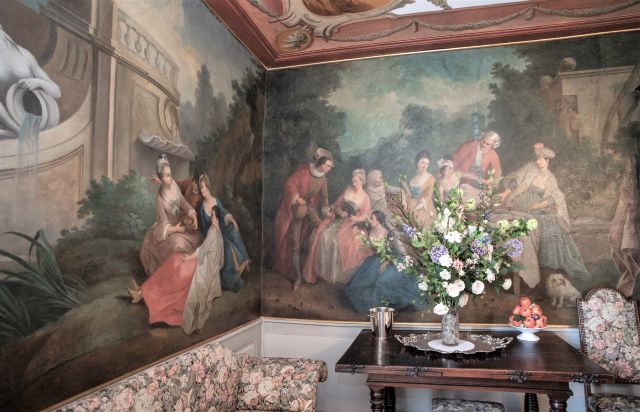 La salle au jardin dans la maison Vigier à Soleure (crédit photo : Béatrice Devènes)