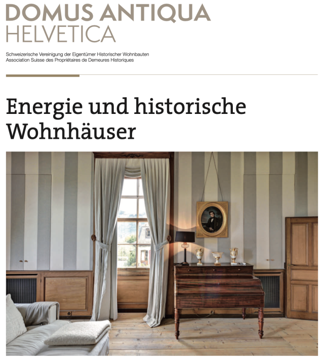 Bild: Printscreen Sonderheft Energie und historische Wohnhäuser