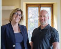 Carine et Aleksis Dind, co-présidents, Delegierter/Delegierte der Sektion Waadt